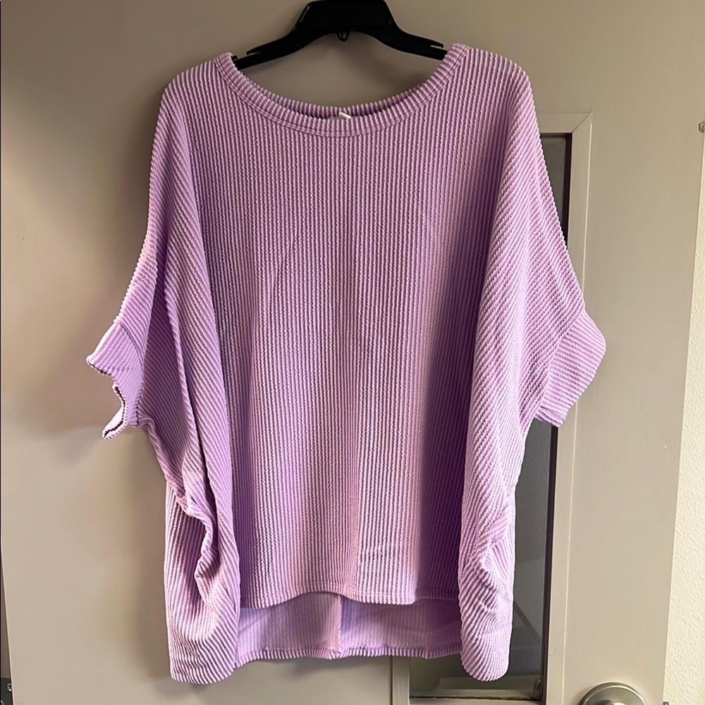 Andrée by Unit Lilac raised rib Top